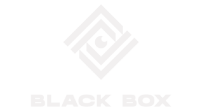 black box global white logo